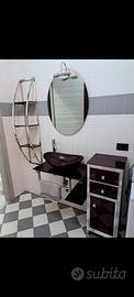 SET MOBILE BAGNO MODERNO COLOR MELANZANA
