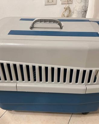 Trasportino cani gatti con ruote 60x40x45