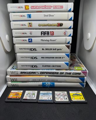 Lotto giochi Nintendo (DS, 3DS, Wii)