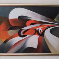 Quadro dipinto a mano Futurismo Crali 