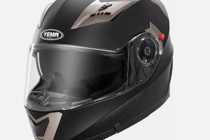 Casco Modulare Moto YEMA YM-925 Nero ECER2205 L 59