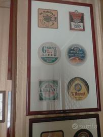 SET DI QUATTRO QUADRI CON SOTTOBICCHIERI