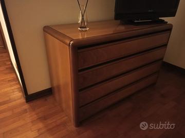camera da letto in noce