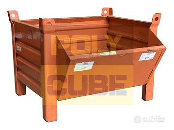 Cassoni contenitori in lamiera a bocca di lupo