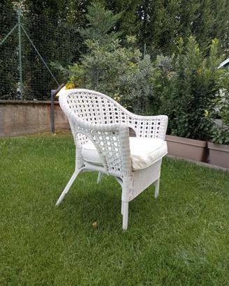 Poltrona in rattan