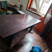 scrivania in legno anni 70 180cm x 80