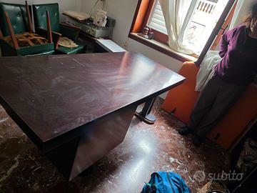 scrivania in legno anni 70 180cm x 80