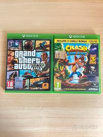Gta V (25€) - Crash Bandicoot (25€) per Xbox one