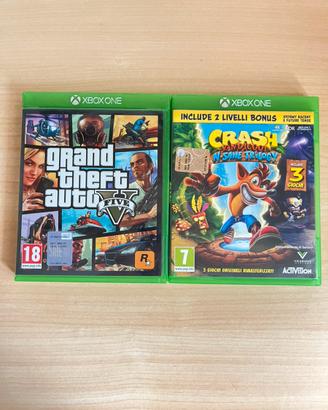 Gta V (25€) - Crash Bandicoot (25€) per Xbox one