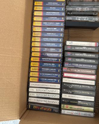 Lotto di musicassette audiocassette