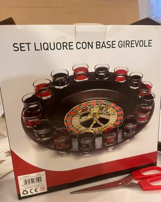 Set liquore con roulette