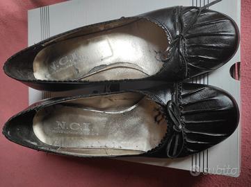 scarpe donna nere  tacco 4 cm 