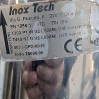 canna fumaria acciao  inox 15 mt 20 diametro