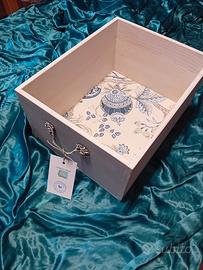 scatola/cassetto porta oggetti shabby