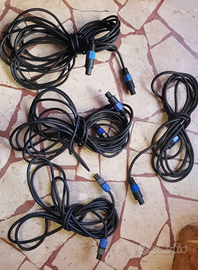 Cavi speakon per impianti audio musica dal vivo