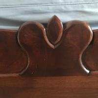 Letto a barca stile Luigi Filippo Impero massello
