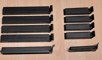 10 clip nere per alimenti e sacchetti della spesa