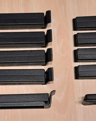 10 clip nere per alimenti e sacchetti della spesa