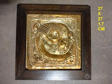 Cottoveneto,quadretti in ottone sbalzato