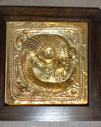 Cottoveneto,quadretti in ottone sbalzato