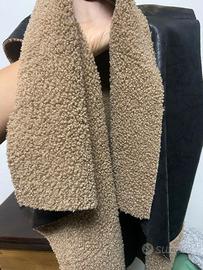 blazer similpelle nero e marrone 