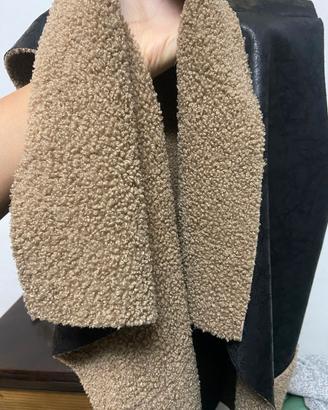 blazer similpelle nero e marrone 