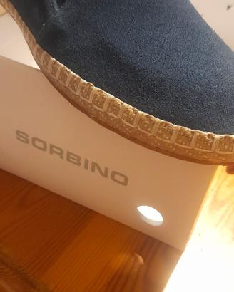 espadrillas uomo camoscio blu