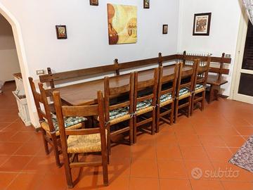 tavolo in noce massello