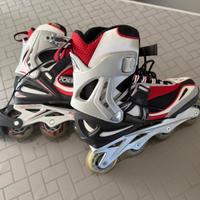 Pattini in linea Rollerblade SG5 tg. 42 + protezio