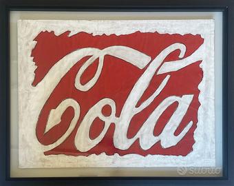 Litografia "Cola" di Mario Schifano (1934-1998)