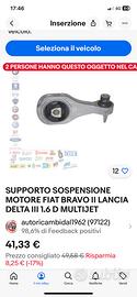 Supporto motore Lancia Delta 1.6 mjt 120cv