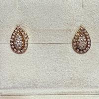 Orecchini con Diamanti in oro giallo 18kt.