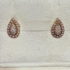 Orecchini con Diamanti in oro giallo 18kt.