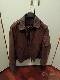 Giubbotto di pelle marrone