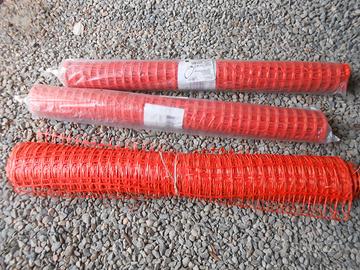 rete arancione cantiere