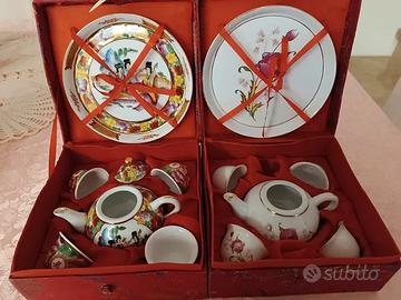 Lotto 2 Set Tè Cinesi in Porcellana / Decorativi i