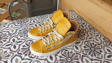 Sneakers alte in pelle Five Handmade nr 40