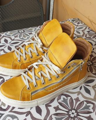 Sneakers alte in pelle Five Handmade nr 40