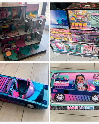 LOL Surprise! Casa + Auto con scatole originali