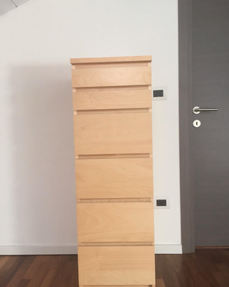 Cassettiera IKEA MALM 40x48x123 con specchio