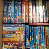 Collezione VHS Walt Disney e DVD cartoni 