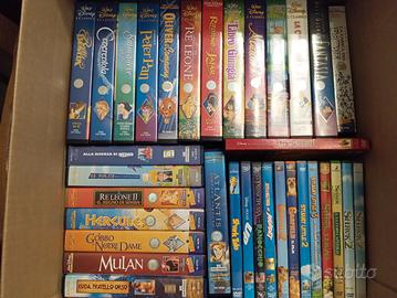 Collezione VHS Walt Disney e DVD cartoni 