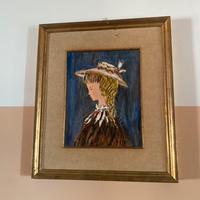 Quadro antico ad olio dipinto a mano