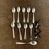 Set 10 cucchiaini acciaio vintage