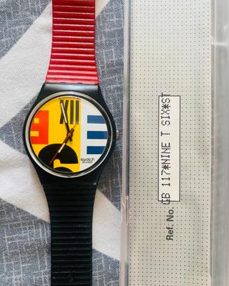 Swatch GB117 Nine to six 1987