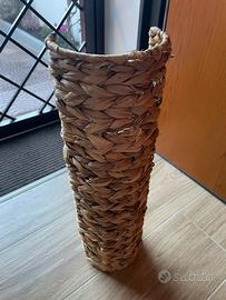 Porta carta igienica nuova in vimini