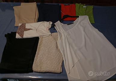 Stock DONNA TAGLIA S 5 magliette e 3 pantaloni