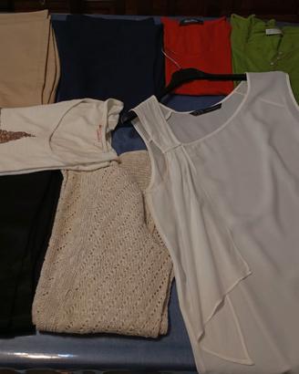 Stock DONNA TAGLIA S 5 magliette e 3 pantaloni