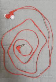 Cuffiette / auricolari con filo color rosso