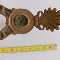 Antica lampada bronzo 